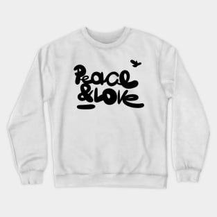 Peace & Love Sign Crewneck Sweatshirt